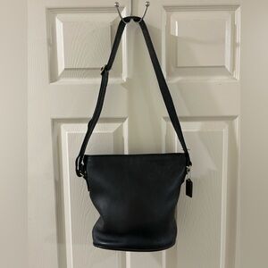 Coach❤️Vintage Sonoma Black Leather Bucket Shoulder Bag